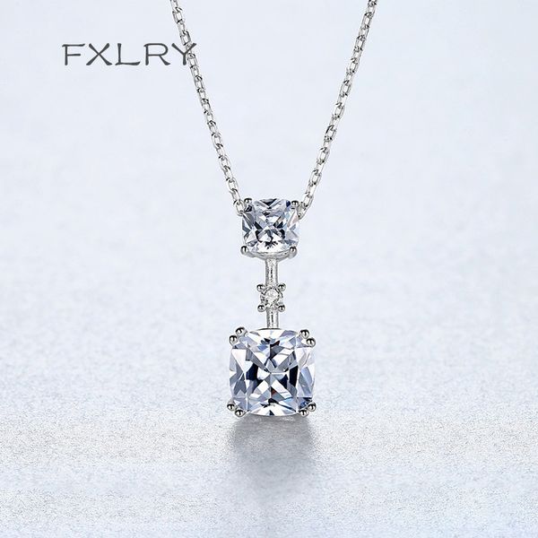 chains fxlry exquisite silver color inlay zircon simple square pendant necklace for women fine jewelry
chains fxlry exquisite silver color inlay zircon simple square pendant necklace for women fine jewelry