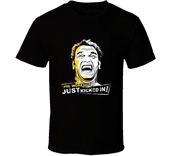 arnold t-shirt workout tee gym train funny loose size tee shirt