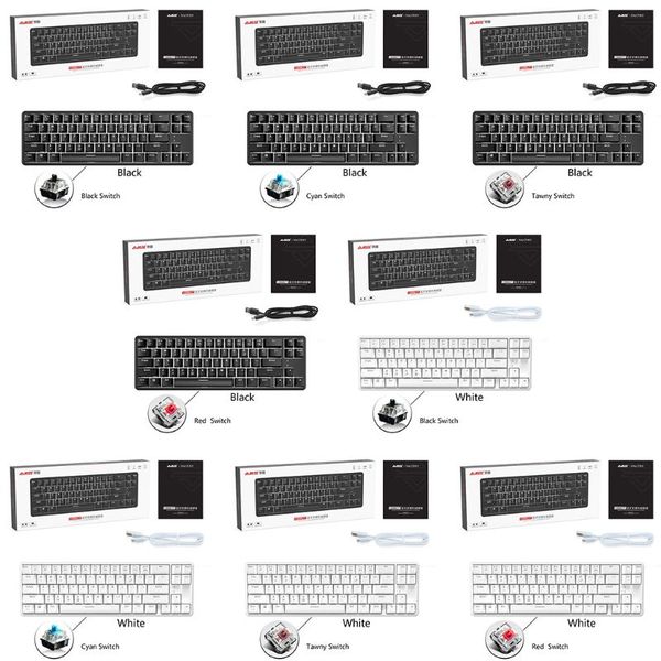 wired bluetooth 68 keys with anti-ghosting design mechanical keyboard for ajazz dxab
wired bluetooth 68 keys with anti-ghosting design mechanical keyboard for ajazz dxab