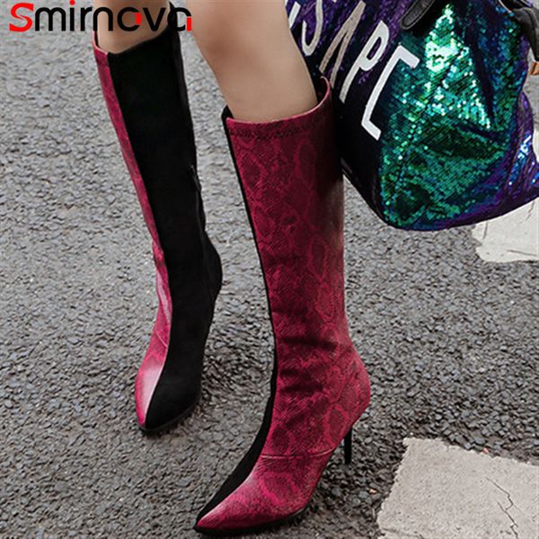 smirnova animal print knee high boots 2020 winter fashion women boots pointed toe high heels mixed color female, Black
smirnova animal print knee high boots 2020 winter fashion women boots pointed toe high heels mixed color female, Black