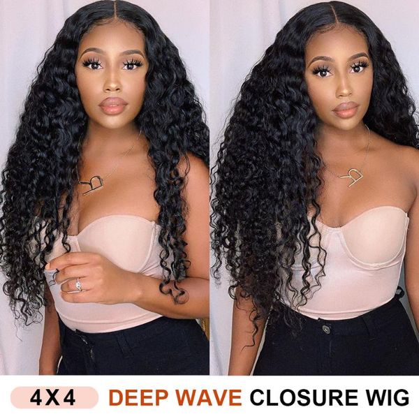lace wigs reshine hair 4x4 deep wave closure human for black women pre plucked wig mongolian curly, Black;brown
lace wigs reshine hair 4x4 deep wave closure human for black women pre plucked wig mongolian curly, Black;brown