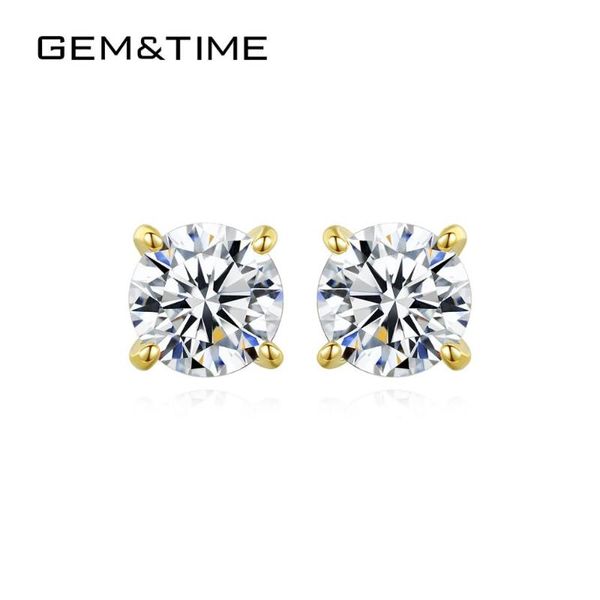 gem&time genuine 14k gold 585 stud earring for women cubic zircon yellow gold earrings fine jewelry bijoux female e14157, Golden;silver
gem&time genuine 14k gold 585 stud earring for women cubic zircon yellow gold earrings fine jewelry bijoux female e14157, Golden;silver