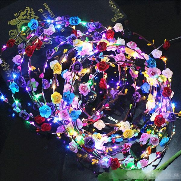 flashing led glow flower crown headbands light party rave floral hair garland wreath wedding flower girl headpiece decor
flashing led glow flower crown headbands light party rave floral hair garland wreath wedding flower girl headpiece decor