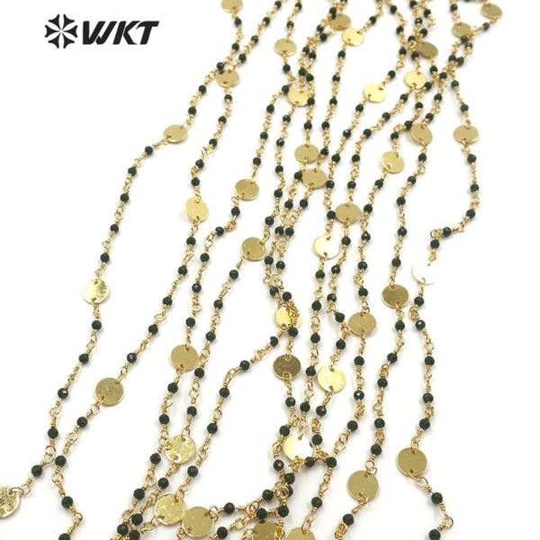 chains wt-rbc143 amazing green ja de stone beads chain with gold electroplated brass rosary 10 meters for jewelry making, Silver
chains wt-rbc143 amazing green ja de stone beads chain with gold electroplated brass rosary 10 meters for jewelry making, Silver
