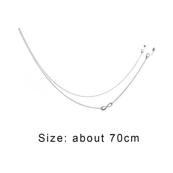 lanyard for glasses glasses chain fashion cords accessories strap sunglasses casual w2e8, Silver
lanyard for glasses glasses chain fashion cords accessories strap sunglasses casual w2e8, Silver