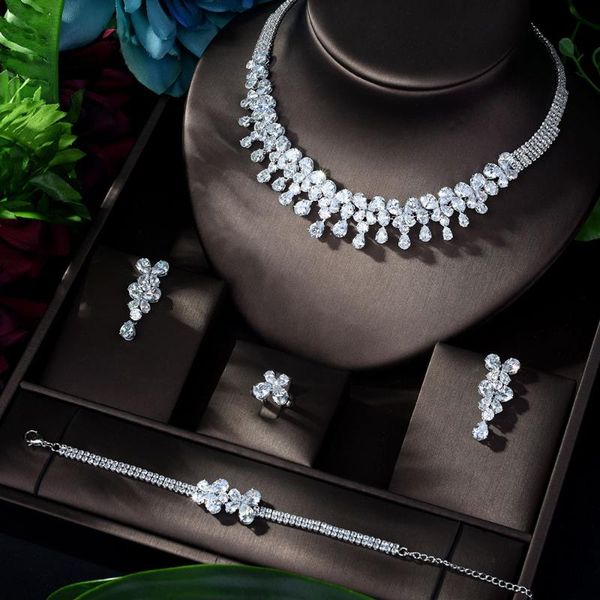 hibride charm clear water drop dubai jewelry sets white color wedding necklace earrings sets bijoux bijoux mariage n-1144, Silver
hibride charm clear water drop dubai jewelry sets white color wedding necklace earrings sets bijoux bijoux mariage n-1144, Silver