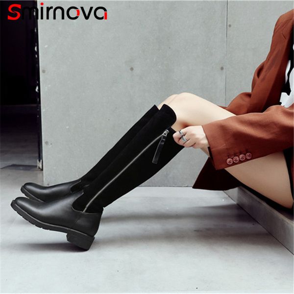 boots smirnova 2021 genuine+cow suede leather ladies autumn winter knee high zipper casual woman med heel, Black
boots smirnova 2021 genuine+cow suede leather ladies autumn winter knee high zipper casual woman med heel, Black