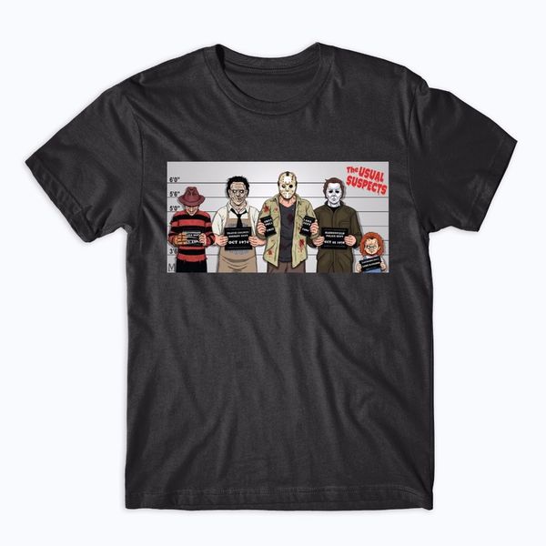 2019 new fashion men men's t shirt usual suspects halloween t shirt chucky freddy krueger zombie jason blood
2019 new fashion men men's t shirt usual suspects halloween t shirt chucky freddy krueger zombie jason blood