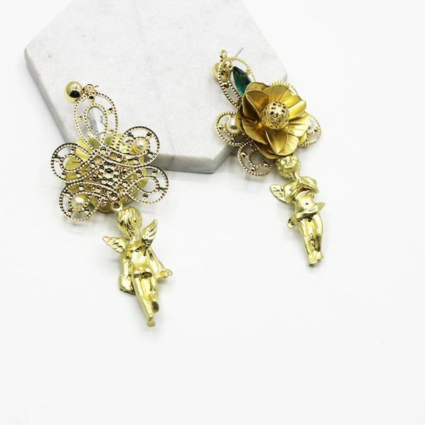 pendant accessories metal 3d deign chic angel earrings humanoid long studs sheet iron flower jewelry alefeather, Golden;silver
pendant accessories metal 3d deign chic angel earrings humanoid long studs sheet iron flower jewelry alefeather, Golden;silver