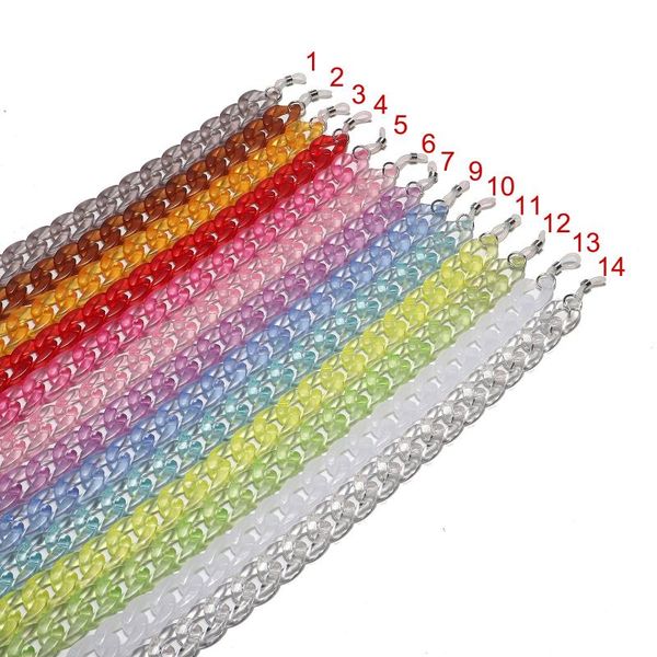 sunglasses frames fashion acrylic reading glasses hanging neck chain lanyard candy color eyeglasses strap 2021, Silver
sunglasses frames fashion acrylic reading glasses hanging neck chain lanyard candy color eyeglasses strap 2021, Silver