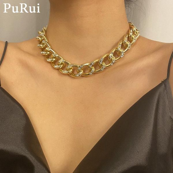chokers chunky punk choker women necklace miami gold color cuban chain men collar thicken hiphop rock cool lovers jewelry, Golden;silver
chokers chunky punk choker women necklace miami gold color cuban chain men collar thicken hiphop rock cool lovers jewelry, Golden;silver