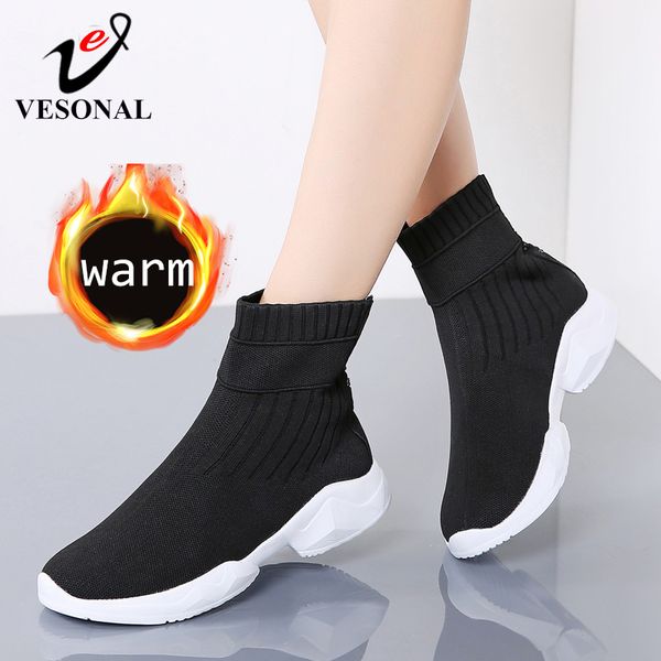 2020 autumn winter ankle women sock boots snow woman shoes women's fashion short booties with fur plush velvet warm big size 41 200916, Black
2020 autumn winter ankle women sock boots snow woman shoes women's fashion short booties with fur plush velvet warm big size 41 200916, Black
