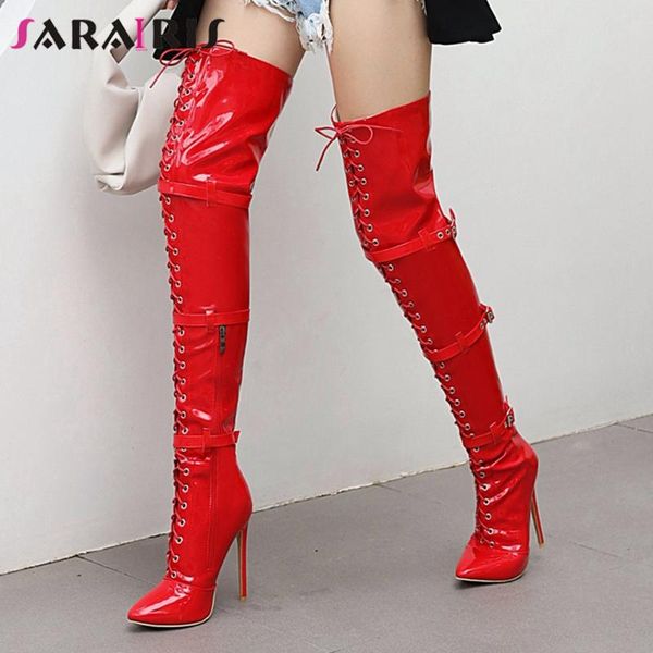 sarairis плюс размер 30-48 женщины 2020 сапоги высокие сапоги женщины крест связали пряжка тонкие высокие каблуки над коленом обувь женщина, Black
sarairis плюс размер 30-48 женщины 2020 сапоги высокие сапоги женщины крест связали пряжка тонкие высокие каблуки над коленом обувь женщина, Black