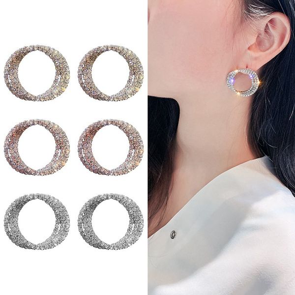 women's earrings fashion luxury gold color silver color circle rhinestone crystal ladies jewelry earrings personality popular, Golden;silver
women's earrings fashion luxury gold color silver color circle rhinestone crystal ladies jewelry earrings personality popular, Golden;silver
