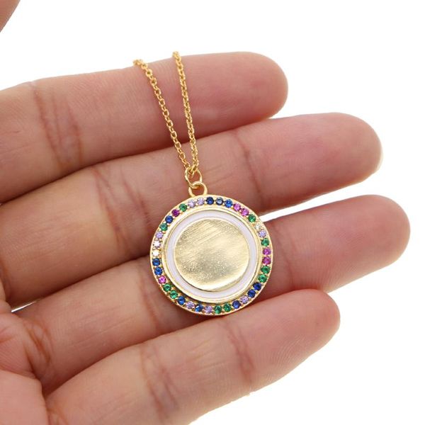 2020 rainbow cz multi colors rainbow round disc coin statement necklace gold color fashion women charm wedding jewelry, Silver
2020 rainbow cz multi colors rainbow round disc coin statement necklace gold color fashion women charm wedding jewelry, Silver