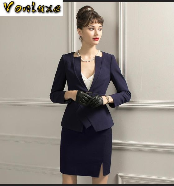 suits women two piece sets office lady formal work wear elegant fashion designer blazer mini skirt uniform outfits, White 
suits women two piece sets office lady formal work wear elegant fashion designer blazer mini skirt uniform outfits, White