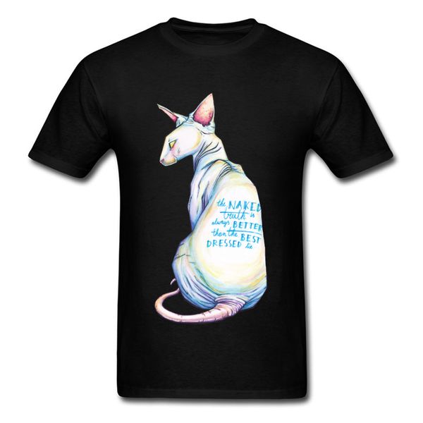 the naked truth t shirt men 3d t-shirt sphynx cat tshirt canadian hairless printed tee cotton black clothing unique style
the naked truth t shirt men 3d t-shirt sphynx cat tshirt canadian hairless printed tee cotton black clothing unique style