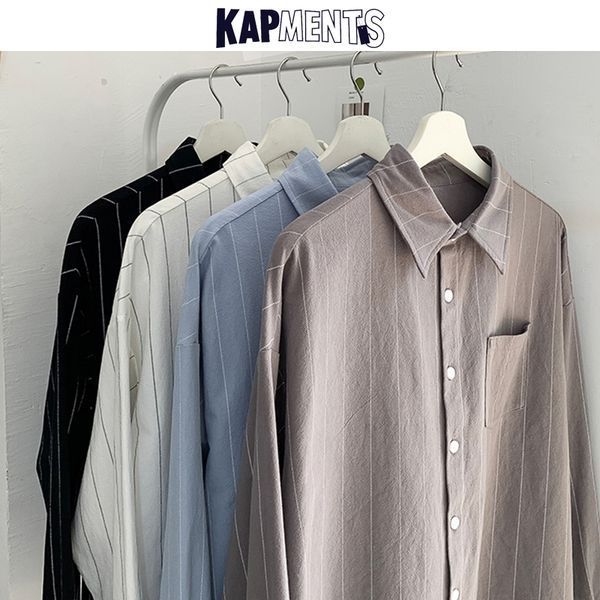kapmentsmen harajuku korean striped long sleeve shirts 2020 mens japanese streetwear casual shirt male hip hop fashion clothing, White;black
kapmentsmen harajuku korean striped long sleeve shirts 2020 mens japanese streetwear casual shirt male hip hop fashion clothing, White;black
