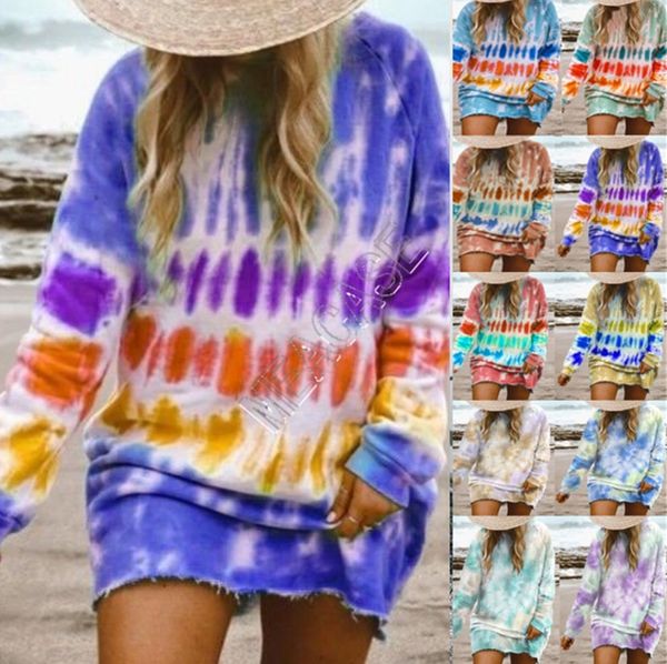 designers women clothes plus size dress tie dyed blouse hoodies dresses color gradient long sleeved knee length skirt long t-shirt d9801, Black;gray
designers women clothes plus size dress tie dyed blouse hoodies dresses color gradient long sleeved knee length skirt long t-shirt d9801, Black;gray