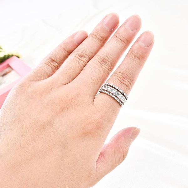 wedding rings 5 rows crystal stainless steel ring women for elegant full finger love engagement jewelry men fashion, Slivery;golden
wedding rings 5 rows crystal stainless steel ring women for elegant full finger love engagement jewelry men fashion, Slivery;golden