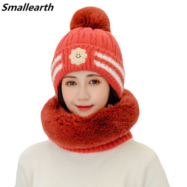 2020 winter knitted smile hats scarf sets women thick warm plush hat collar female outdoor riding plus velvet scarf beanies sets, Blue;gray
2020 winter knitted smile hats scarf sets women thick warm plush hat collar female outdoor riding plus velvet scarf beanies sets, Blue;gray