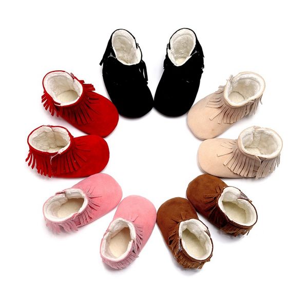 autumn winter newborn baby snow boots baby girl boy kids solid fringe shoes infant toddler soft soled anti-slip boots 0-24m, Black;grey
autumn winter newborn baby snow boots baby girl boy kids solid fringe shoes infant toddler soft soled anti-slip boots 0-24m, Black;grey
