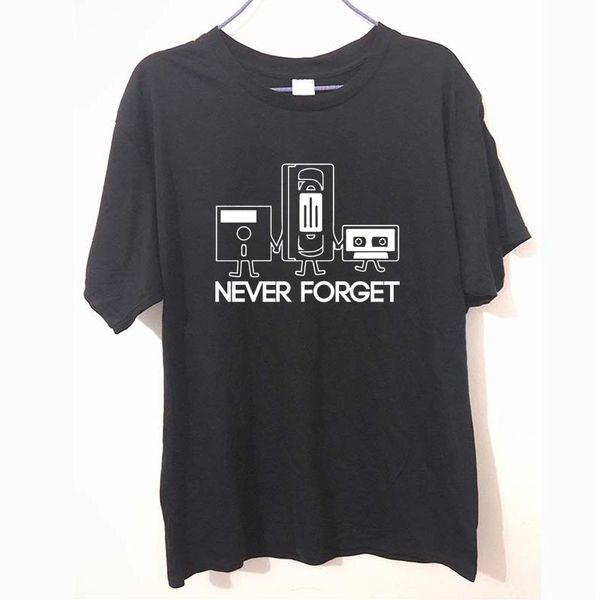 fashion new t-shirts men short sleeve never forget floppy disc vhs cassette tech geek print t shirts male undershirts tshirts
fashion new t-shirts men short sleeve never forget floppy disc vhs cassette tech geek print t shirts male undershirts tshirts