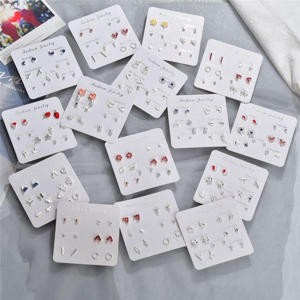 stud modyle women heart star mini earrings set fashion girl small jewelry square leaf pearl earring sets lady, Golden;silver
stud modyle women heart star mini earrings set fashion girl small jewelry square leaf pearl earring sets lady, Golden;silver