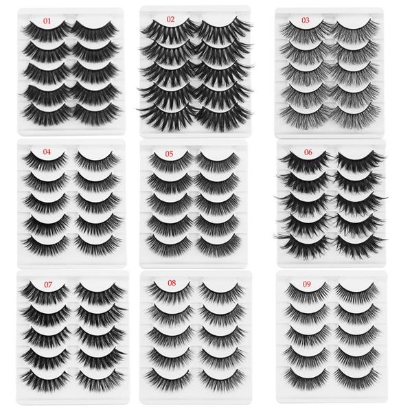 5 pairs 3d faux mink hair false eyelashes wispies long cross lashes extension multilayer thick handmade lashes eye makeup tools
5 pairs 3d faux mink hair false eyelashes wispies long cross lashes extension multilayer thick handmade lashes eye makeup tools