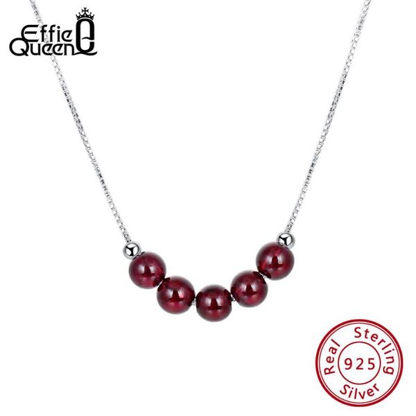 effie queen real silver 925 necklaces for women natural stone garnet quartz beads necklace box chain silver jewelry 2020 bn155
effie queen real silver 925 necklaces for women natural stone garnet quartz beads necklace box chain silver jewelry 2020 bn155