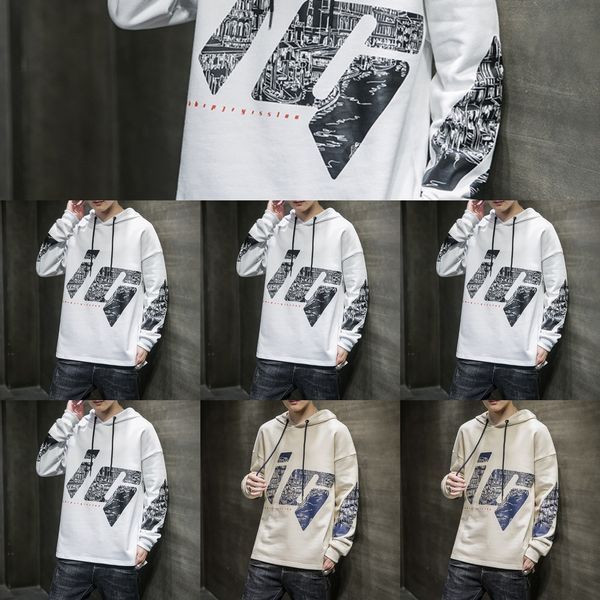 с капюшоном свитера мужской весны и осенью топ sweatert футболка sweaternew мужской футболкой с длинным рукавом свитера модного напечатанным, Black
с капюшоном свитера мужской весны и осенью топ sweatert футболка sweaternew мужской футболкой с длинным рукавом свитера модного напечатанным, Black