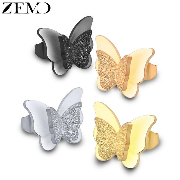 zemo rose gold butterfly stud earring female 316l stainless steel black earrings ear piercing studs for women children's earring, Golden;silver
zemo rose gold butterfly stud earring female 316l stainless steel black earrings ear piercing studs for women children's earring, Golden;silver