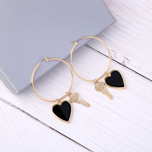 dangle & chandelier red/black classic women ceramic earrings bijoux hoop mixed charm key heart jewelry brincos, Silver
dangle & chandelier red/black classic women ceramic earrings bijoux hoop mixed charm key heart jewelry brincos, Silver