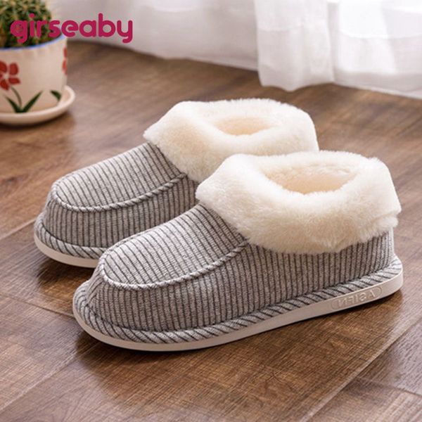 girseaby autumn and winter new cotton slippers striped warm couple indoor outdoor home warm non-slip slippers women furry shoes, Black
girseaby autumn and winter new cotton slippers striped warm couple indoor outdoor home warm non-slip slippers women furry shoes, Black