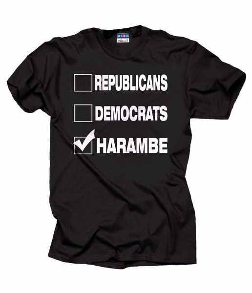 2020 100% cotton harambe for president vote for harambe t-shirt harambe gorilla election t-shirt
2020 100% cotton harambe for president vote for harambe t-shirt harambe gorilla election t-shirt