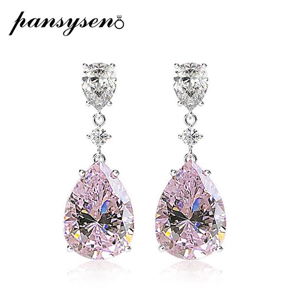 pansysen charms 10ct water drop created moissanite pink sapphire wedding engagement drop earrings wholesale fine jewelry gift, Silver
pansysen charms 10ct water drop created moissanite pink sapphire wedding engagement drop earrings wholesale fine jewelry gift, Silver