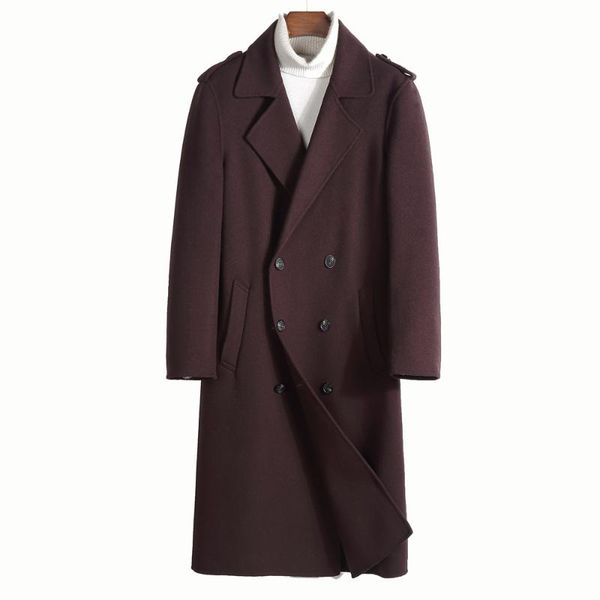 men's wool & blends 2021 double-breasted formal woollen clothing for men spring autumn meeting businessman coat, Black
men's wool & blends 2021 double-breasted formal woollen clothing for men spring autumn meeting businessman coat, Black
