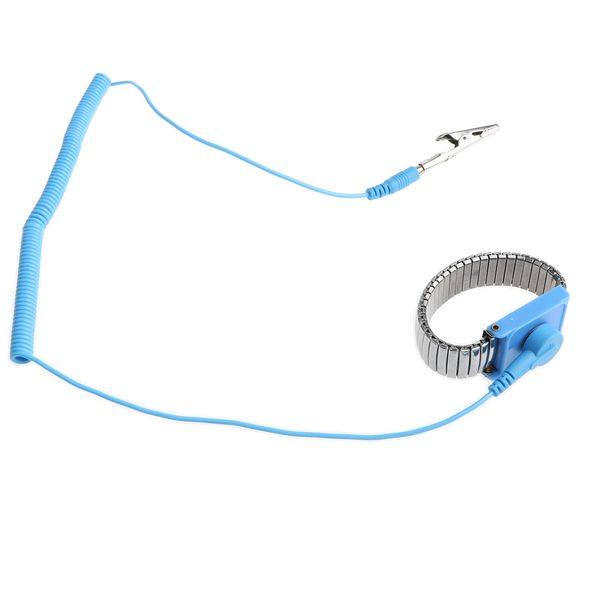 anti-static esd wrist strap components discharge band with 2.4m grounding wire in blue
anti-static esd wrist strap components discharge band with 2.4m grounding wire in blue