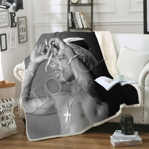 cloocl factory wholesale rapper amaru shakur 2pac tupac blankets 3d print double layer sherpa blanket on bed home textiles dreamlike style
cloocl factory wholesale rapper amaru shakur 2pac tupac blankets 3d print double layer sherpa blanket on bed home textiles dreamlike style