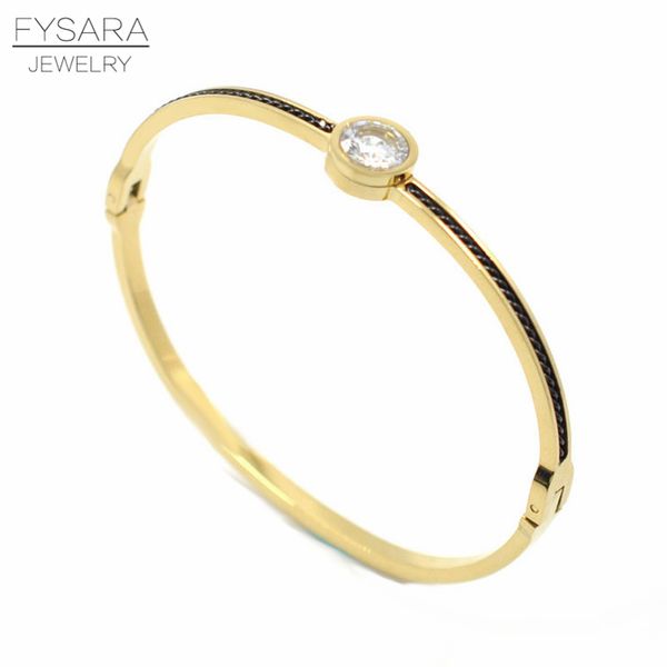 fysara thin black cable wire round crystals cuff bracelets & bangles fashion jewelry stianless steel bracelets for women
fysara thin black cable wire round crystals cuff bracelets & bangles fashion jewelry stianless steel bracelets for women
