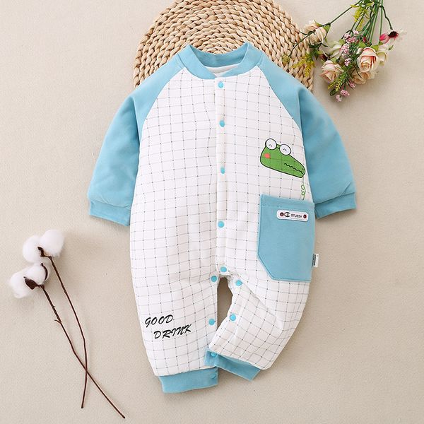 new clothes for babies autumn and winter thick warm baby jumpsuits newborn childrens cotton crawling clothes romper, Blue
new clothes for babies autumn and winter thick warm baby jumpsuits newborn childrens cotton crawling clothes romper, Blue