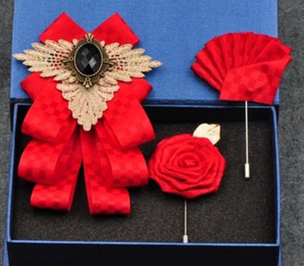 new handmade ribbon brooch bowtie bow tie vintage rhinestone elegant jewelry collar pin cravat wedding accessories pocket square, Black;gray
new handmade ribbon brooch bowtie bow tie vintage rhinestone elegant jewelry collar pin cravat wedding accessories pocket square, Black;gray