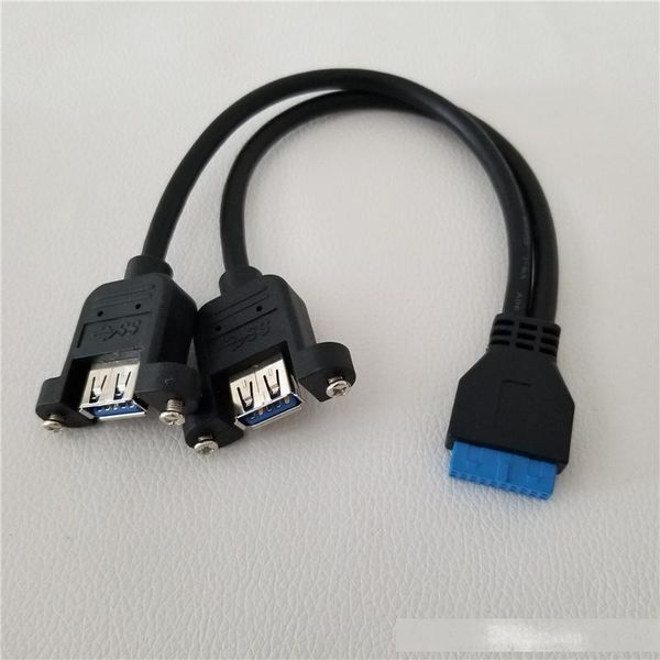 10pcs/lot double usb type a female to 19pin female adapter data cable lock panel mount with screws extension line 26cm
10pcs/lot double usb type a female to 19pin female adapter data cable lock panel mount with screws extension line 26cm