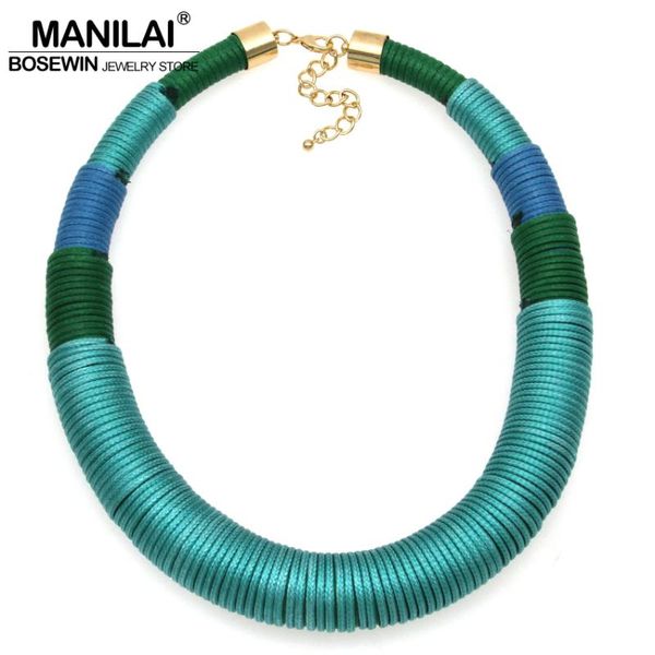 manilai new design fashion handmade yarn simple chunky necklace choker big jewelry wide collar statement necklaces ce4113, Golden;silver
manilai new design fashion handmade yarn simple chunky necklace choker big jewelry wide collar statement necklaces ce4113, Golden;silver