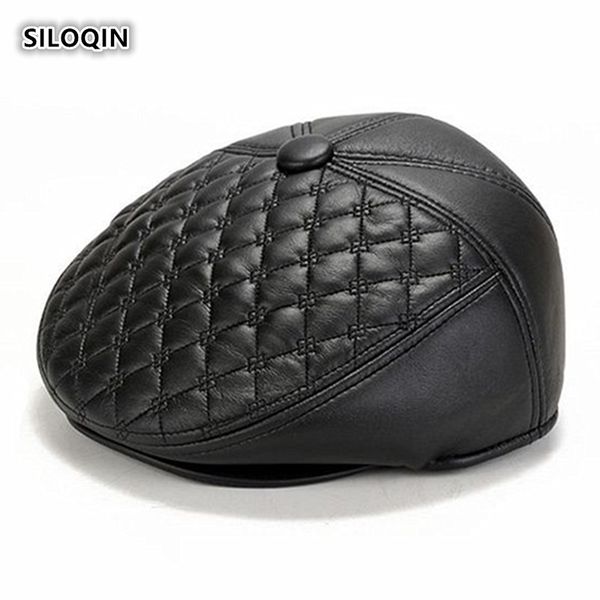 berets siloqin autumn winter middle aged elderly men's fashion leather earmuffs warm leisure motion simple tongue cap dad's hat, Blue;gray
berets siloqin autumn winter middle aged elderly men's fashion leather earmuffs warm leisure motion simple tongue cap dad's hat, Blue;gray