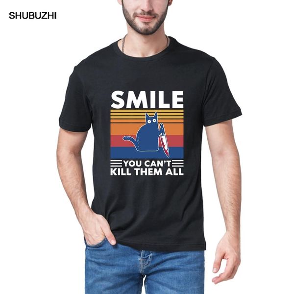 murderous cat with knife funny halloween smile you can't kill them all funny men's 100% cotton t-shirt eu size tee
murderous cat with knife funny halloween smile you can't kill them all funny men's 100% cotton t-shirt eu size tee