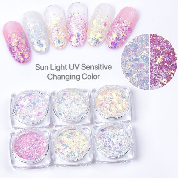 nail glitter mermaid powder flakes sparkly 3d light chameleon color changing sequins polish manicure art decorations, Silver;gold
nail glitter mermaid powder flakes sparkly 3d light chameleon color changing sequins polish manicure art decorations, Silver;gold