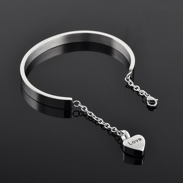 bangle ijb5088 shiny polishing steel heart charm memorial urn ashes holder keepsake jewelry chain cremation bracelet bangles, Black
bangle ijb5088 shiny polishing steel heart charm memorial urn ashes holder keepsake jewelry chain cremation bracelet bangles, Black