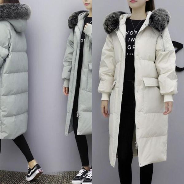 women's down & parkas fur hooded winter jacket women slim long coat female thick warm white duck, Black
women's down & parkas fur hooded winter jacket women slim long coat female thick warm white duck, Black