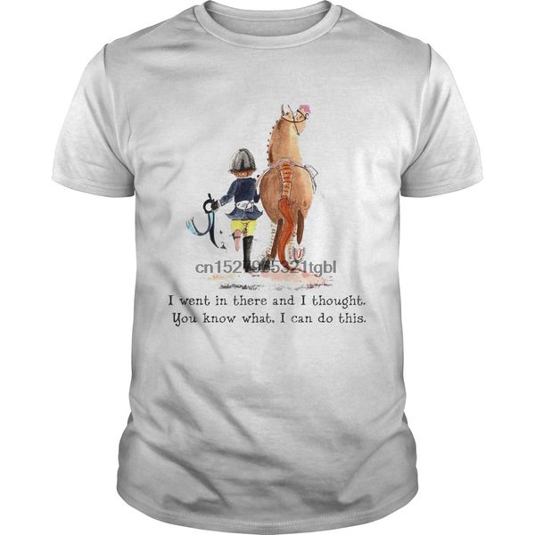 girl an horse i went in there and i thought you know what i can do this shirt